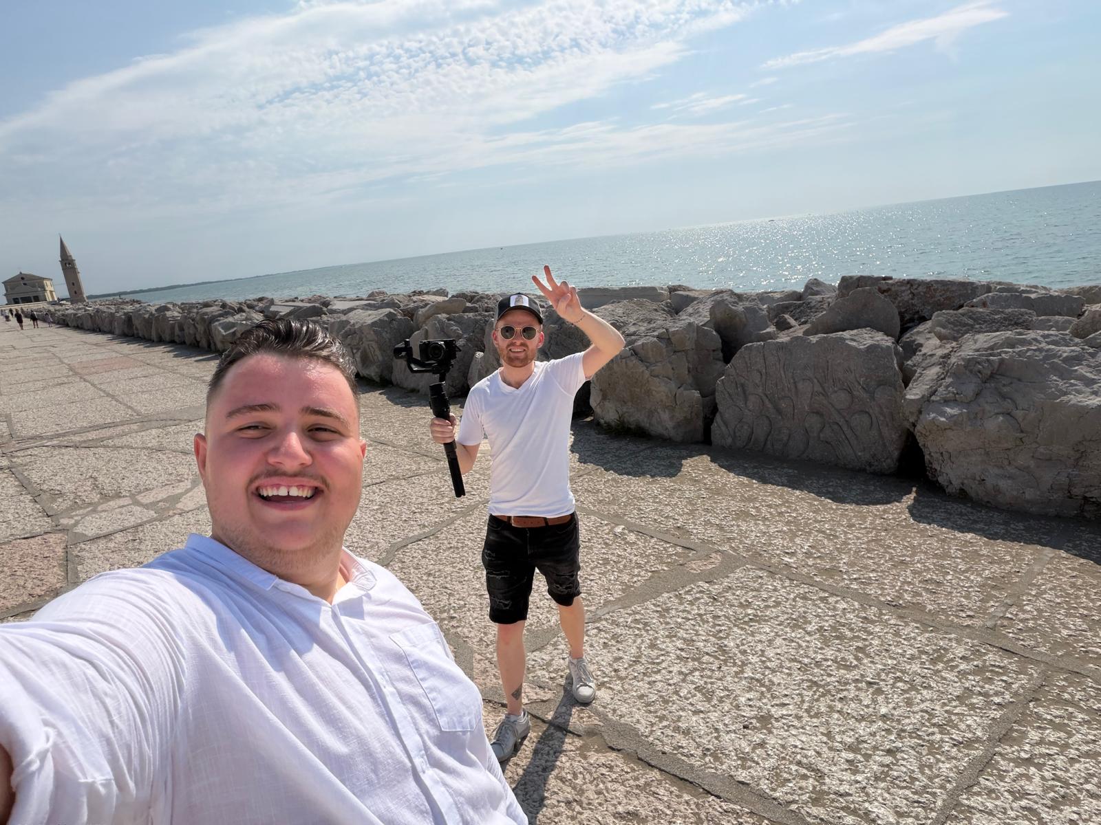 Marvin Markel beim Videodreh in Italien